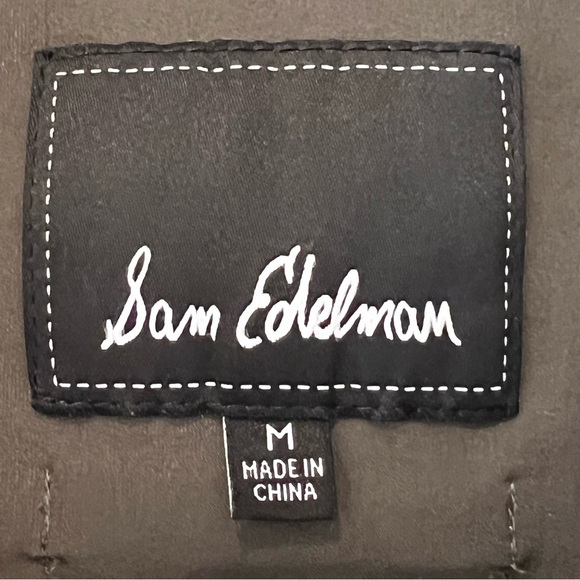 NWOT SAM EDELMAN Field Utility Jacket Lightweight Olive Green Military Safari M - Picture 4 of 16